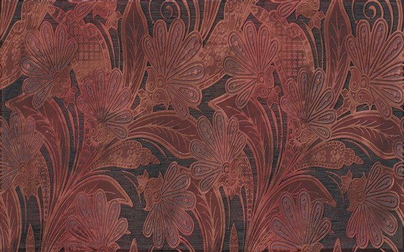 Декоративные элементы APE Decor Olga Rojo, цвет бордовый, поверхность глянцевая, прямоугольник, 250x400