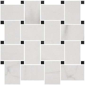 Мозаика Serenissima Gemme Mosaico Basket Colorado Black Mirror 1059869, цвет серый, поверхность матовая, квадрат, 300x300
