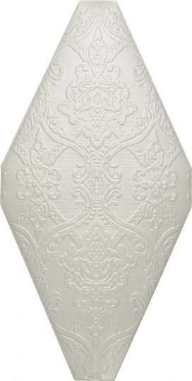 Керамическая плитка Adex ADNE8104 Rombo Acolchado Textil Nacar, цвет белый, поверхность глянцевая, ромб, 100x200
