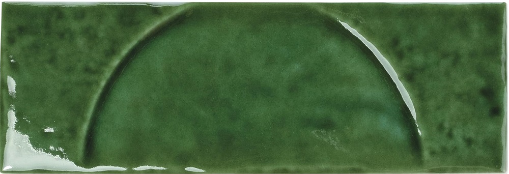 Декоративные элементы Wow Hammer Decor Emerald 129180, цвет зелёный, поверхность глянцевая, прямоугольник, 50x150