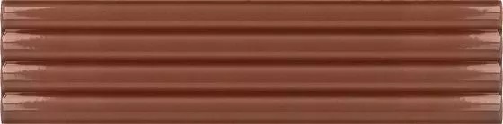 Керамическая плитка Equipe Costa Nova Terra Onda Glossy 28495, цвет коричневый, поверхность глянцевая 3d (объёмная), прямоугольник, 50x200