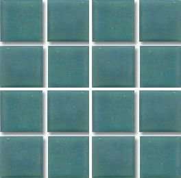 Мозаика Irida Glamour A10.124(1), цвет бирюзовый, поверхность глянцевая, квадрат, 318x318
