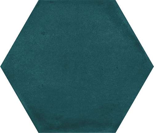 Керамическая плитка La Fabbrica Small Prussian 180043, цвет зелёный, поверхность матовая, шестиугольник, 107x124