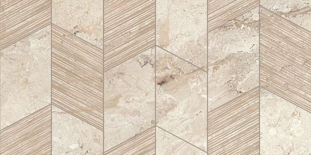 Вставки Creto Sandy Chevron Вставка 2 УТ-00015996, цвет бежевый, поверхность матовая, прямоугольник, 300x600