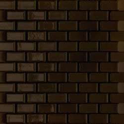 Мозаика Ceramica Di Treviso Loft Mattoncino Tucson Marrone (2,5x5), цвет коричневый, поверхность глянцевая, кабанчик, 300x300