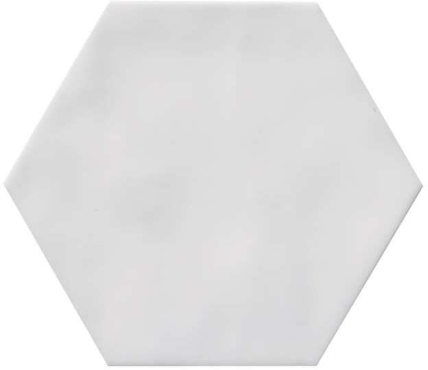 Керамическая плитка Adex Levante Hexagono Aire Glossy ADLE1022, цвет белый, поверхность глянцевая, шестиугольник, 108x124