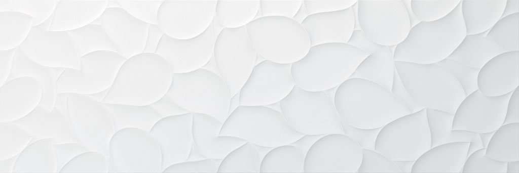 Декоративные элементы Sanchis Leaf Colours White, цвет белый, поверхность рельефная, прямоугольник, 330x1000