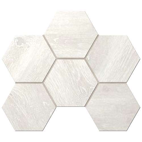 Мозаика Ametis By Estima Daintree Light Grey DA00 Hexagon Неполированный 25x28,5 35002, цвет серый, поверхность матовая, шестиугольник, 250x285