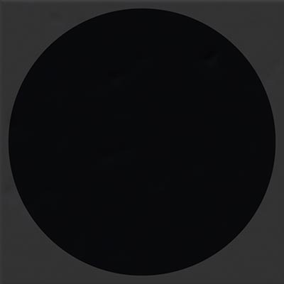 Декоративные элементы Vives Filippo Soul Tondo Basalto, цвет чёрный, поверхность матовая, квадрат, 200x200