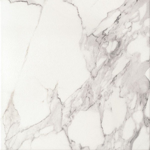 Керамогранит Tubadzin P-Bonella White, цвет белый, поверхность матовая, квадрат, 450x450