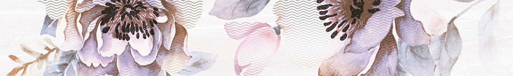 Бордюры Axima Модена Бордюр, цвет разноцветный, поверхность матовая, прямоугольник, 75x500