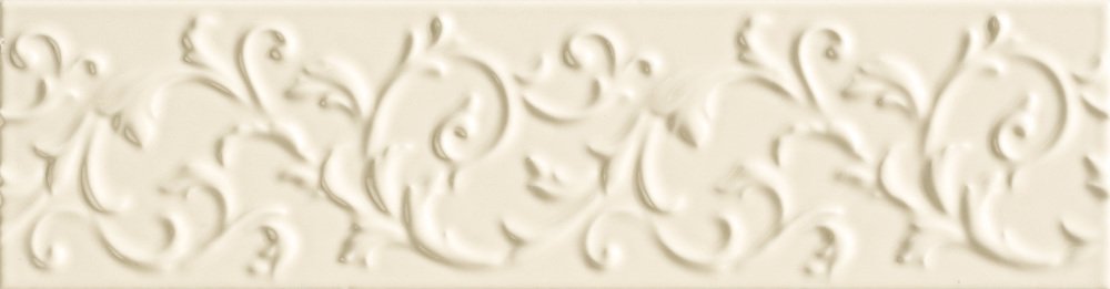 Бордюры Ascot Glamourwall Listello Baroque GMOL20B, цвет бежевый, поверхность глянцевая, прямоугольник, 65x250