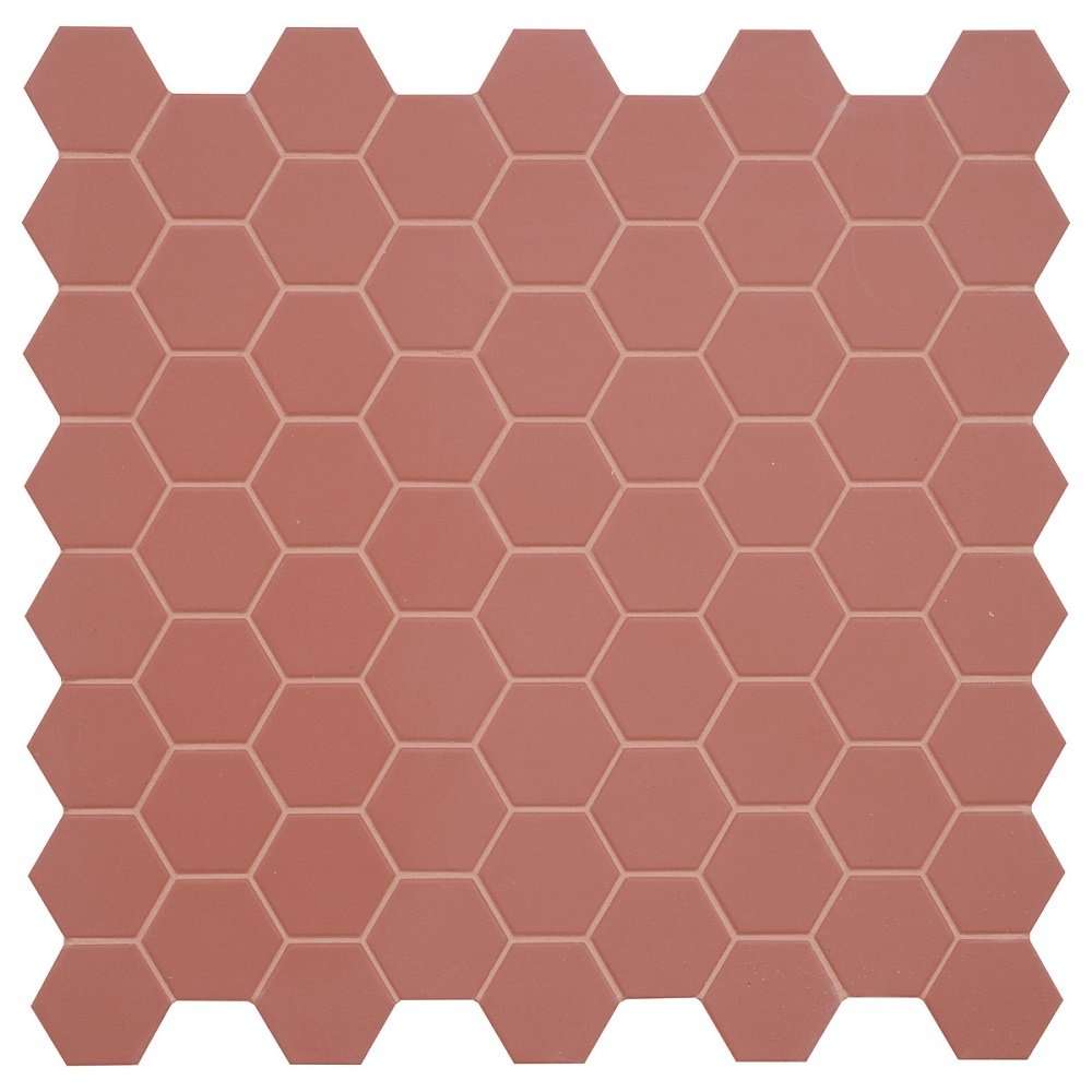 Мозаика Terratinta Hexa Cherry Pie TTHX06MHN, цвет розовый, поверхность матовая, шестиугольник, 316x316
