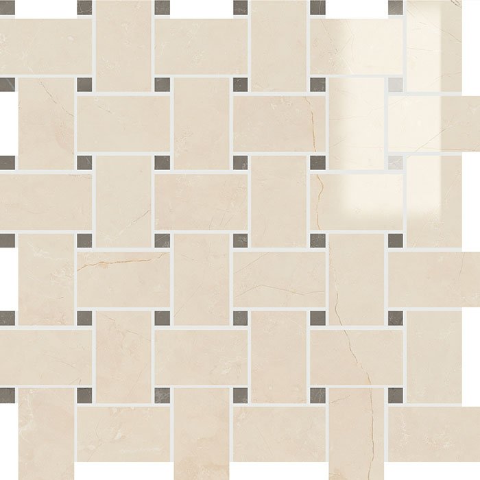Мозаика Panaria Trilogy Mosaico 72 Lux 2 PGZTY72, цвет бежевый, поверхность полированная, квадрат, 300x300