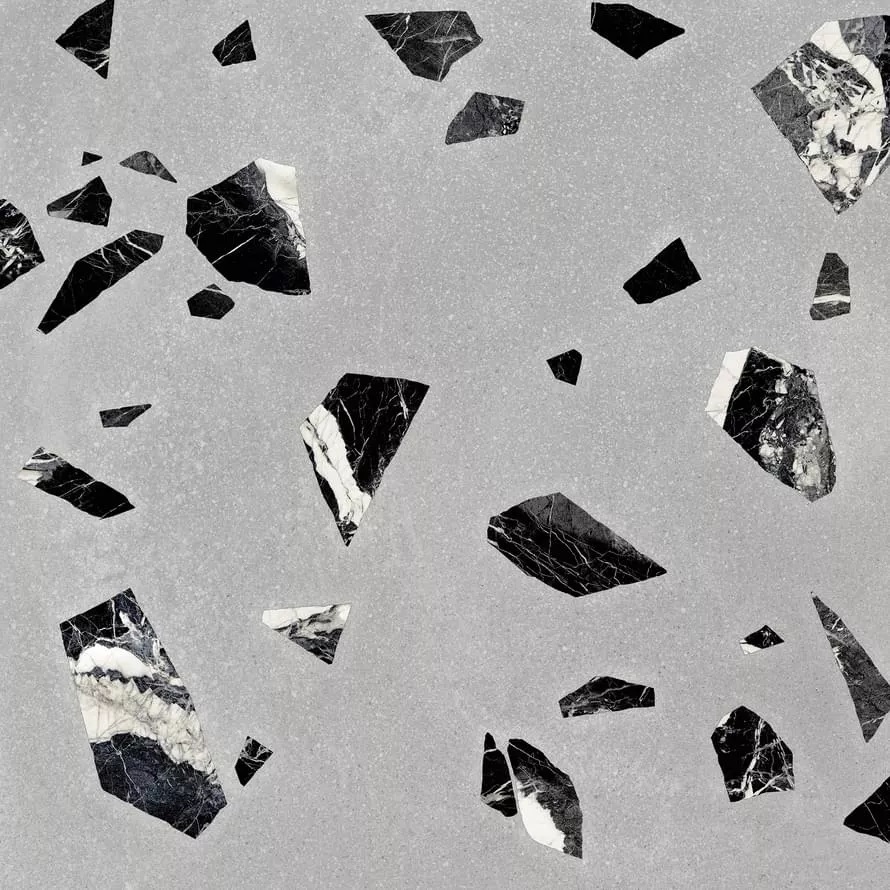 Керамогранит Ergon Medley Grey Rock EH8R, цвет серый, поверхность матовая, квадрат, 600x600