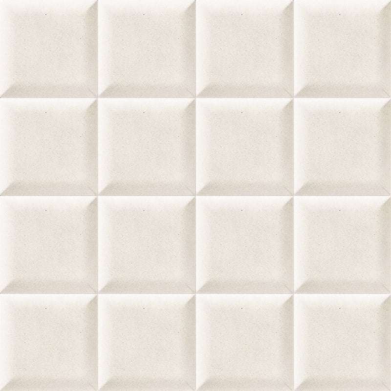 Керамическая плитка Natucer Tunisia Bombato Blanco, цвет белый, поверхность матовая, квадрат, 150x150
