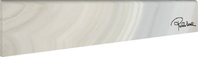 Бордюры Roberto Cavalli Agata Battiscopa Firma Azzurro Lapp. 558984, цвет серый, поверхность лаппатированная, прямоугольник, 95x600