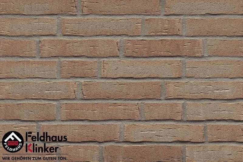 Клинкер Feldhaus Klinker Sintra Brizzo R681DF17, цвет коричневый, поверхность матовая, под кирпич, 52x240