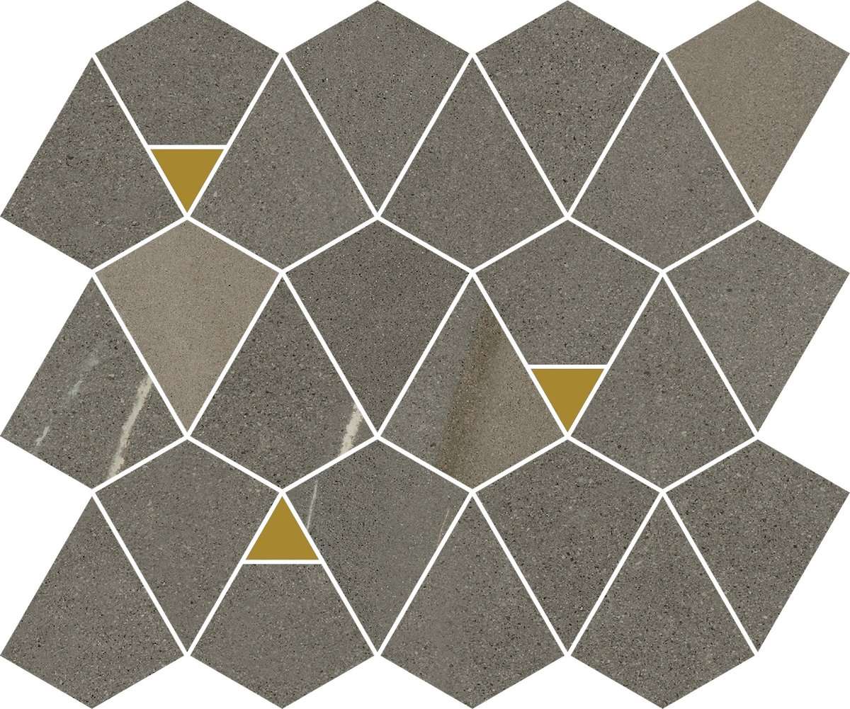 Мозаика Italon Metropolis Arcadia Mosaico Vertex 600110000946, цвет коричневый, поверхность матовая, , 258x300