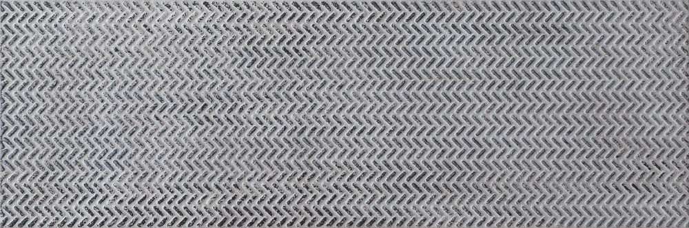 Керамическая плитка Tubadzin Brave Iron Str, цвет серый, поверхность структурированная, прямоугольник, 148x448