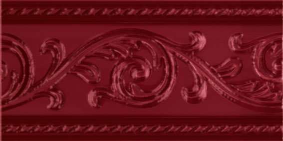 Бордюры Carmen Cenefa Yara Burdeos, цвет бордовый, поверхность глянцевая, прямоугольник, 75x150
