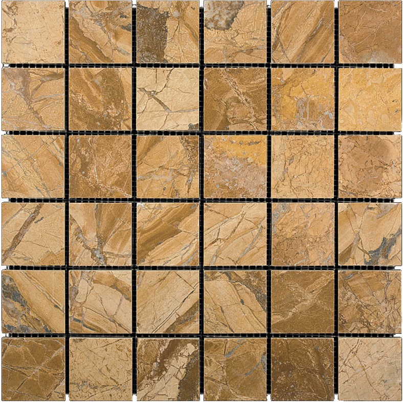 Мозаика Natural Mosaic Adriatica (4,8X4,8) 7M097-48P, цвет коричневый, поверхность полированная, квадрат, 305x305