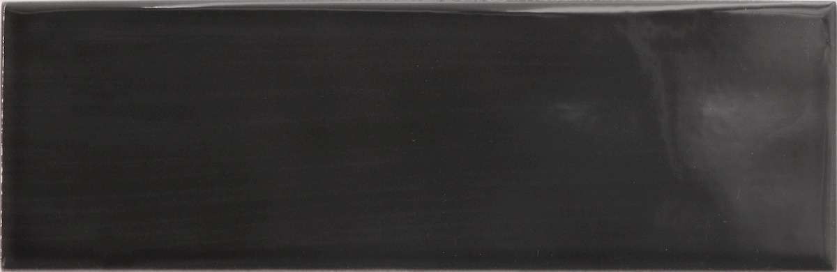 Керамическая плитка Equipe Island Black 31199, цвет чёрный, поверхность глянцевая, под кирпич, 65x200