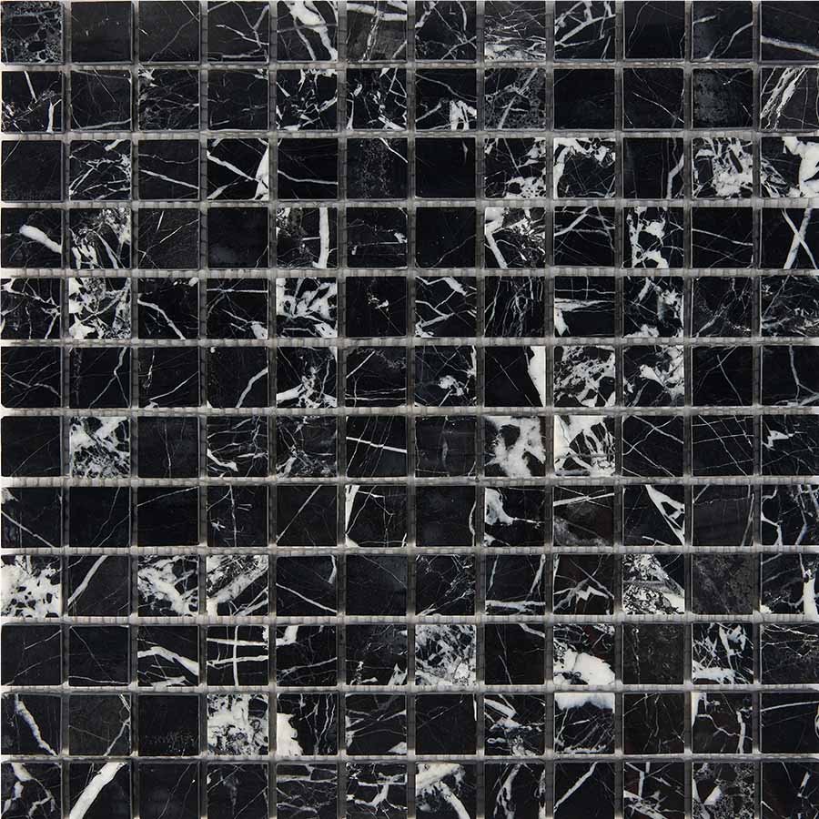 Мозаика Pixel Mosaic PIX251 Мрамор (23x23 мм), цвет серый, поверхность глянцевая, квадрат, 305x305