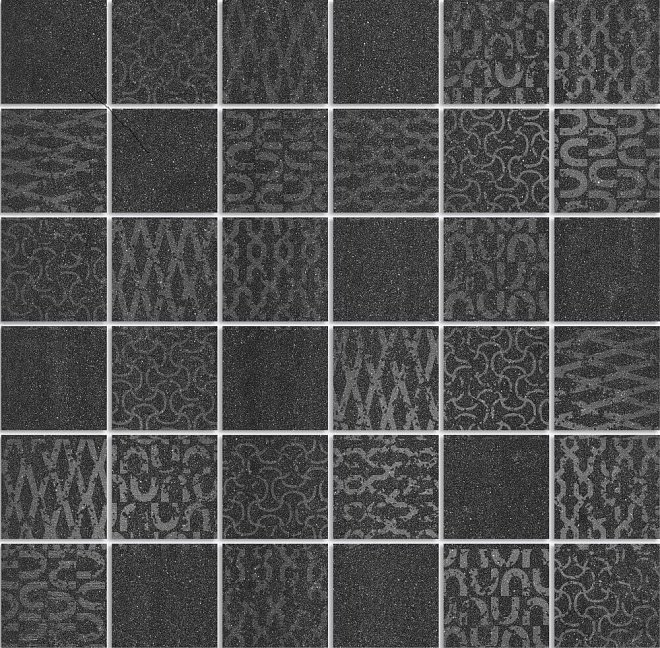 Мозаика Kerama Marazzi Декор Про Дабл черный мозаичный DD2008\MM, цвет чёрный, поверхность матовая, квадрат, 300x300