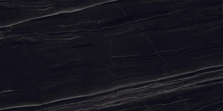Керамогранит ITC Aegean Black, цвет чёрный, поверхность полированная, прямоугольник, 900x1800