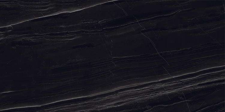 Керамогранит ITC Aegean Black, цвет чёрный, поверхность полированная, прямоугольник, 900x1800