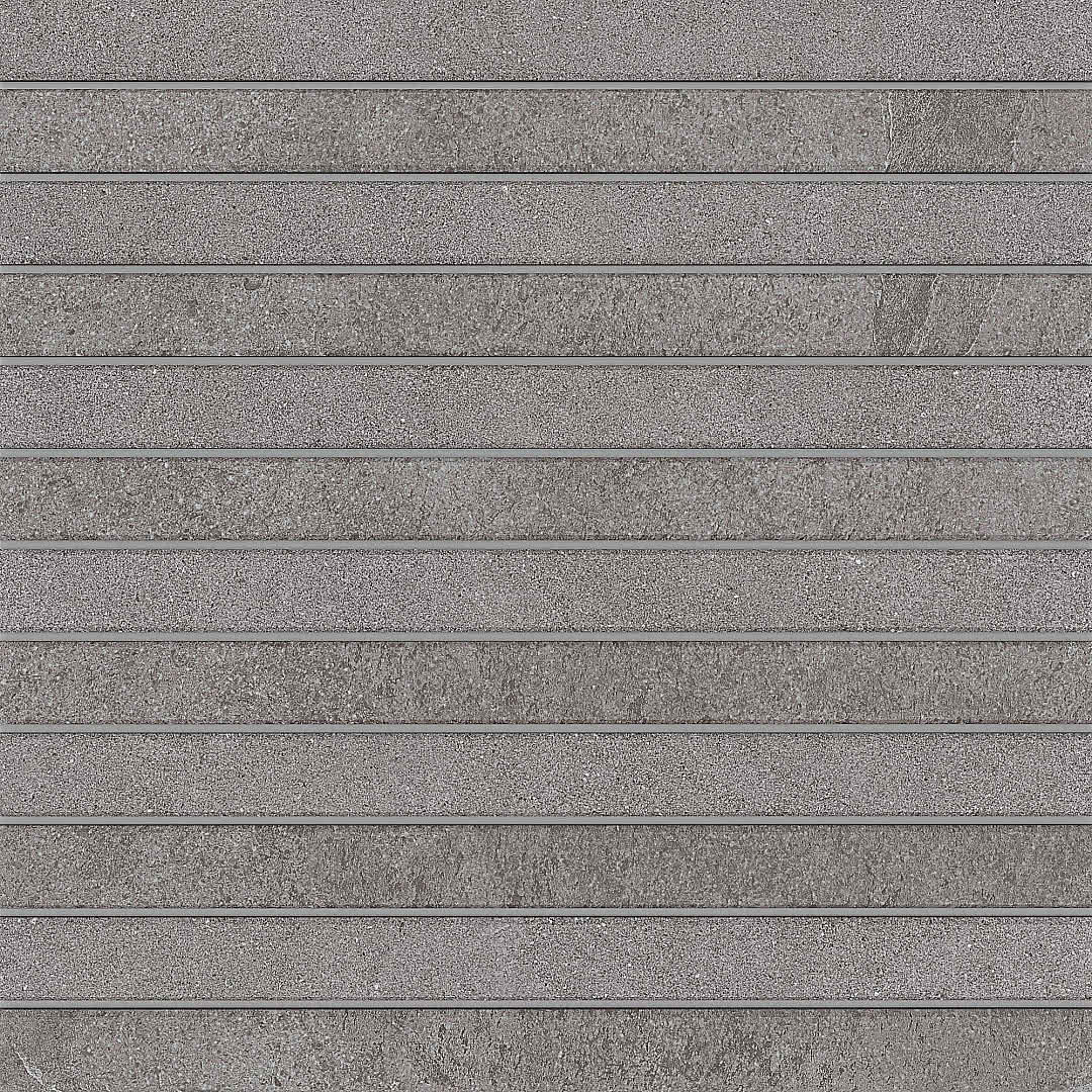 Мозаика Estima Terra Grey LN02/TE02 Fascia Неполированный 30x30 36779, цвет серый, поверхность матовая, квадрат, 300x300