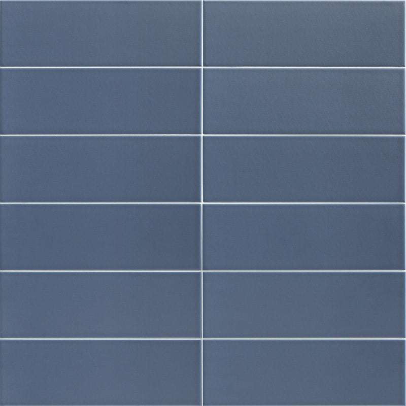 Керамическая плитка Mainzu Jungle Marine, цвет синий, поверхность глянцевая, прямоугольник, 100x300