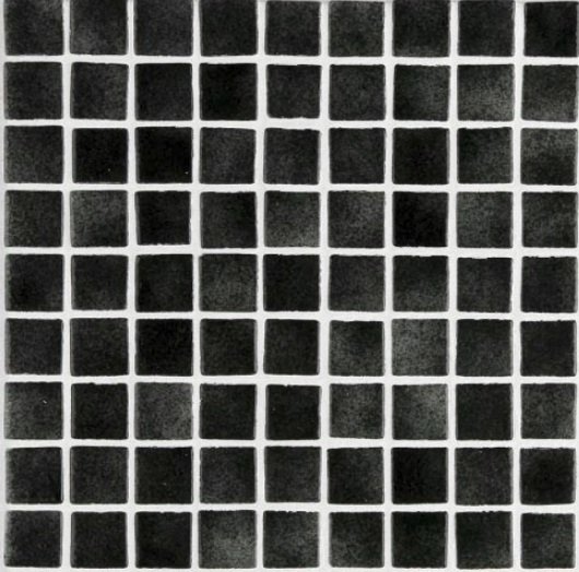 Мозаика Ezarri Niebla 3601 - B, цвет чёрный, поверхность глянцевая, квадрат, 334x334