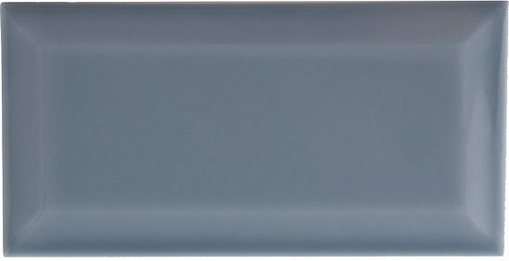 Керамическая плитка Adex ADNE2054 Biselado PB Storm Blue, цвет голубой, поверхность глянцевая, кабанчик, 75x150