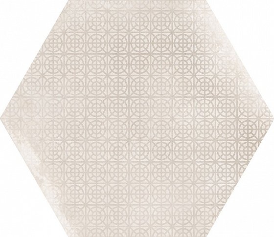 Керамогранит Equipe Urban Hexagon Melange Natural 23601, цвет белый, поверхность матовая, шестиугольник, 254x292