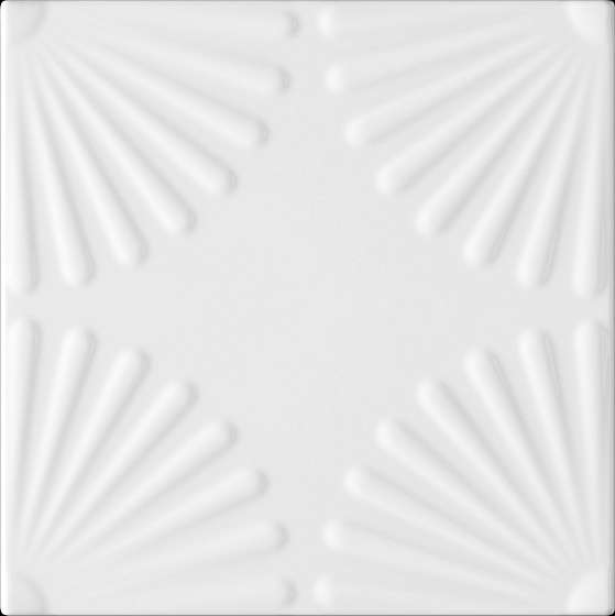Керамическая плитка 41zero42 Superclassica Scw Bloom Bianco 4101034, цвет белый, поверхность глянцевая, квадрат, 125x125