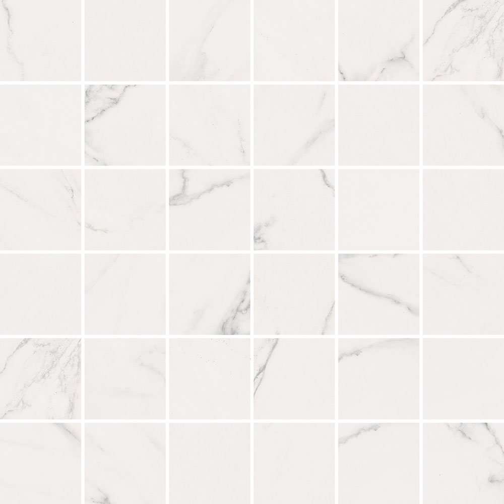 Мозаика ABK Mos.Quadr Statuario White Sable 1SR09751, цвет белый, поверхность натуральная, квадрат, 300x300
