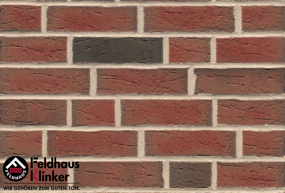 Клинкер Feldhaus Klinker Sintra Ardo R689DF14, цвет коричневый, поверхность матовая, под кирпич, 52x240