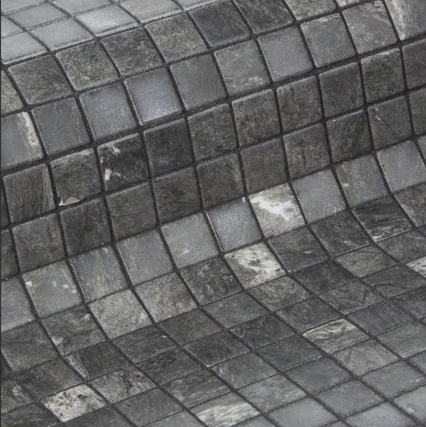 Мозаика Ezarri Zen Phyllite, цвет серый, поверхность матовая, прямоугольник, 313x495