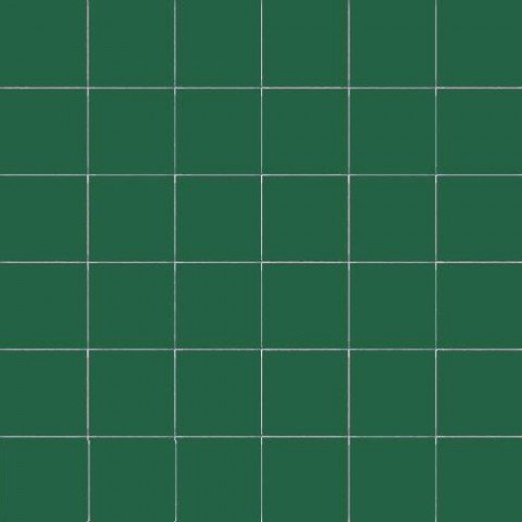 Мозаика Ce.Si Metro Felce, цвет зелёный, поверхность матовая, квадрат, 300x300