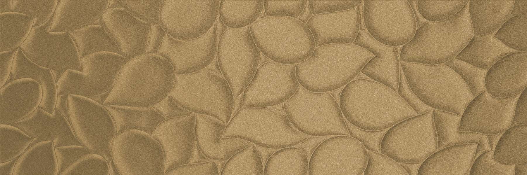 Декоративные элементы Sanchis Leaf Colours Copper, цвет золотой, поверхность рельефная, прямоугольник, 330x1000