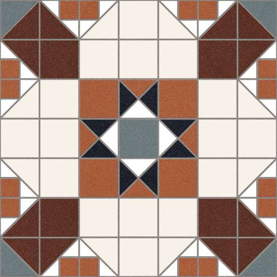 Декоративные элементы Vives Barnet Blakeney R10, цвет разноцветный, поверхность матовая, квадрат, 316x316