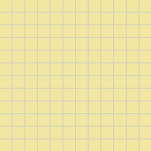 Мозаика Ce.Si Matt Banana Su Rete 2,5x2,5, цвет жёлтый, поверхность матовая, квадрат, 300x300