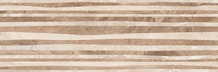 Декоративные элементы Laparet Polaris плитка настенная бежевый рельеф 17-10-11-493, цвет коричневый бежевый, поверхность глянцевая, прямоугольник, 200x600