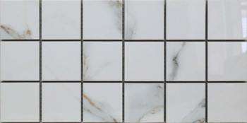 Мозаика Unico Tiles Aqua Calcatta Century Mozaic Polished, цвет серый, поверхность полированная, прямоугольник, 150x300