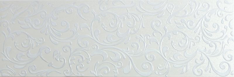 Декоративные элементы Plaza Solid Glam Decor Day Rectificado, цвет белый, поверхность глянцевая, прямоугольник, 300x900