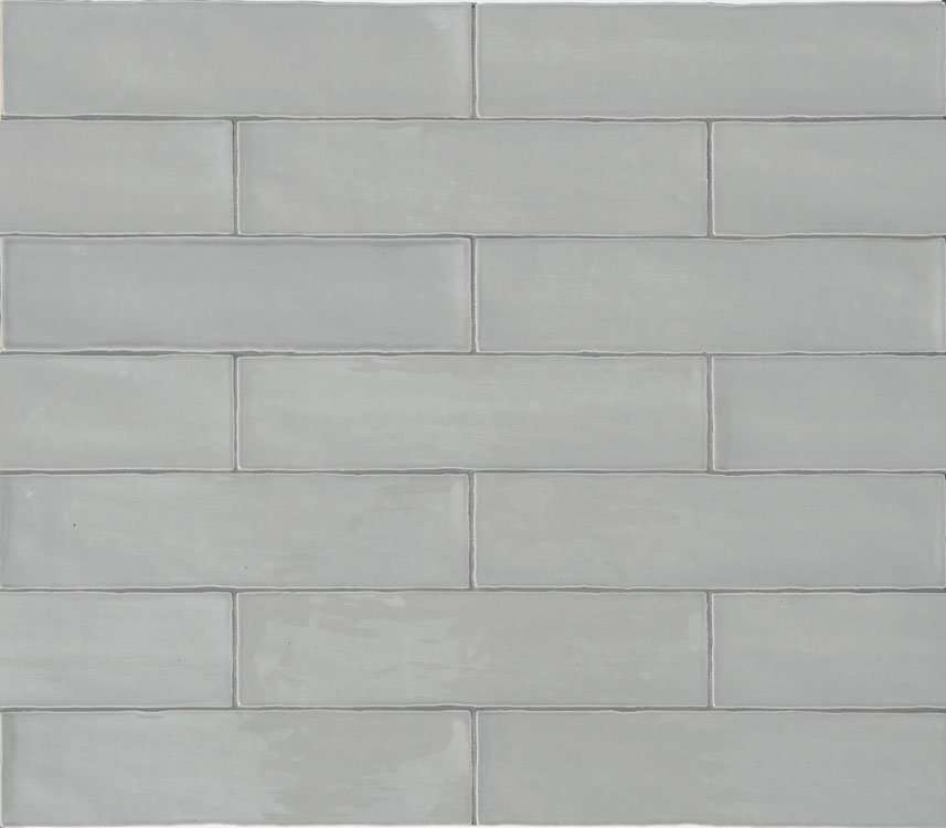Керамическая плитка Terratinta Betonbrick Grey Glossy TTBB73GGW, цвет серый, поверхность глянцевая, под кирпич, 75x300