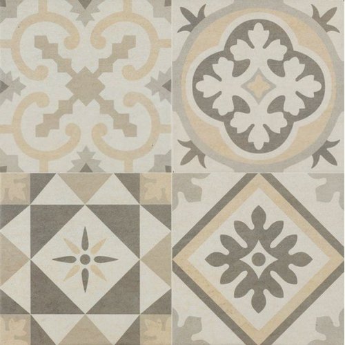 Керамическая плитка Roca Gracia Blanco, цвет бежевый, поверхность матовая, квадрат, 450x450