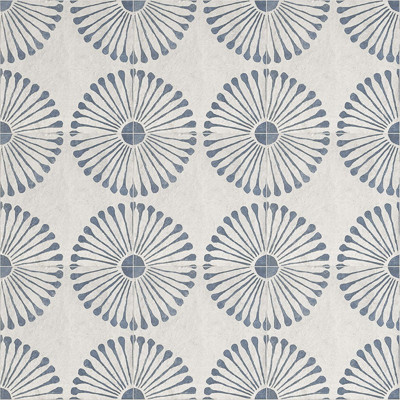 Керамогранит Mainzu Carino Deco Infantas, цвет серый голубой, поверхность матовая, квадрат, 200x200